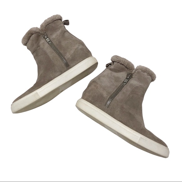 Steve Madden Cacia Leather Hidden Wedge Boots - Picture 9 of 16